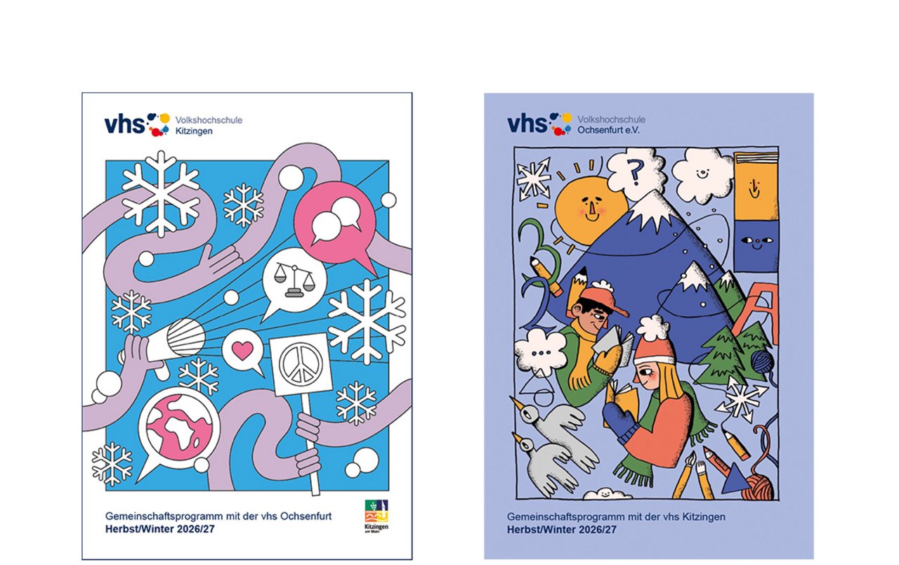 Titelbilder vhs Kitzingen und Ochsenfurt